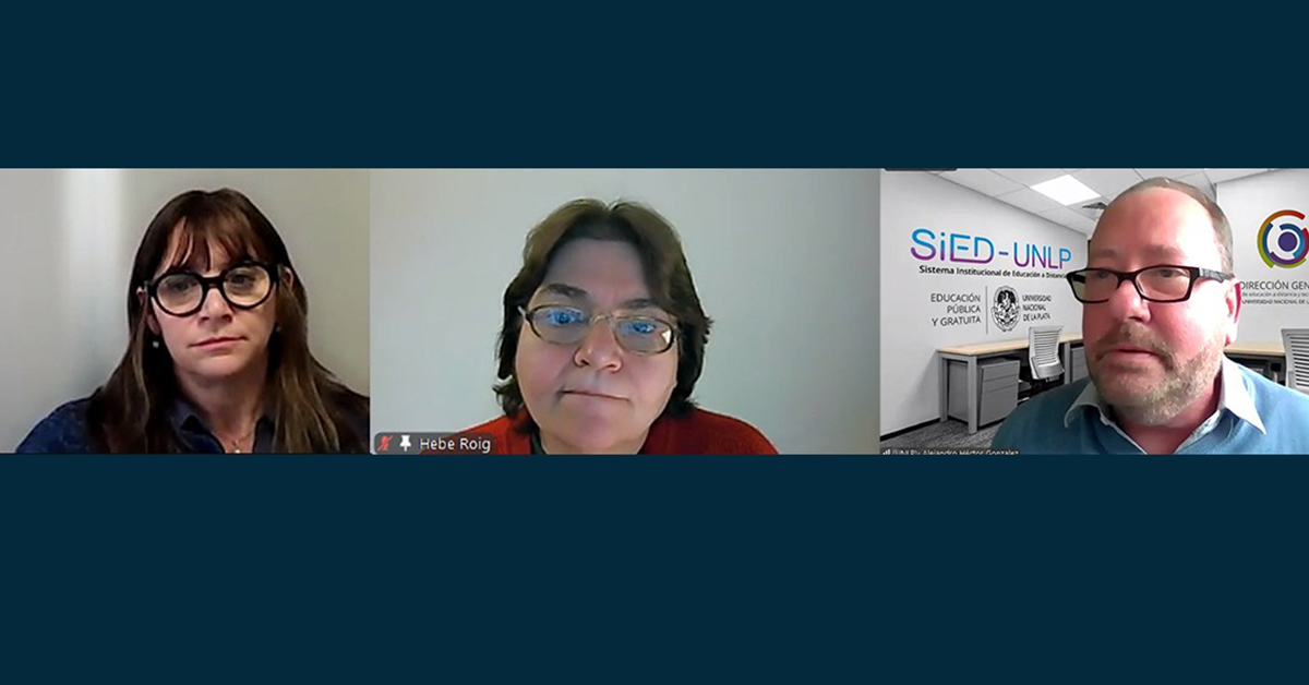 En la foto: Dra Julieta Rozenhauz (UTN), Hebe Raig (UBA), Mg. Alejandro González (UNLP) vista aérea de la ciudad de Marcos Juarez -Córdoba