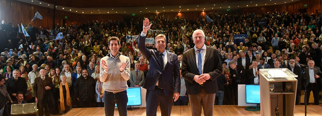 Autoridades de la UTN asistieron a la presentación del proyecto de Ley de Financiamiento Educativo en el CCK