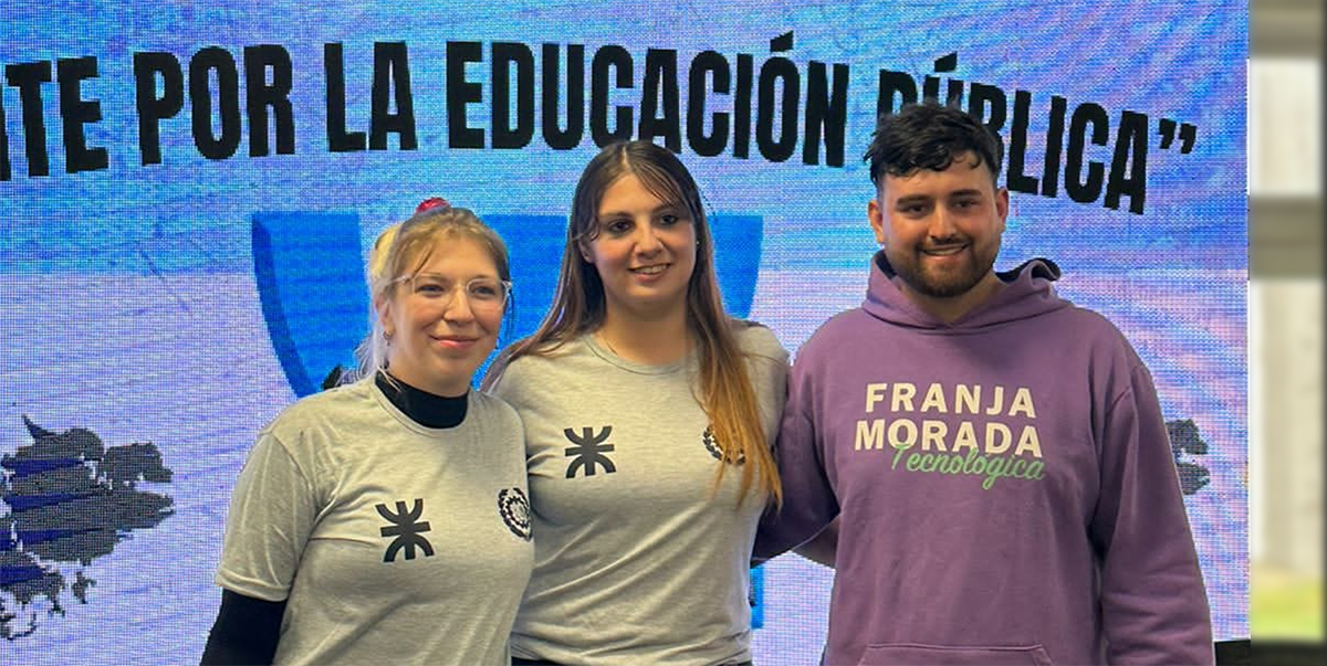 En el centro, la nueva presidenta de FUT, María Fernanda Ríos; a su derecha la vicepresidenta, Giovanna Marandino; y a su izquierda, el secretario general, Gonzalo Guevara vista aérea de la ciudad de Marcos Juarez -Córdoba