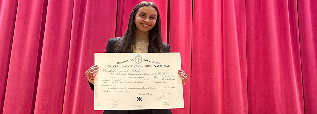La Ingeniera de UTN, Lucía Angeleri, ganó la Beca Doctoral Marie Curie para Investigar en España e Italia
