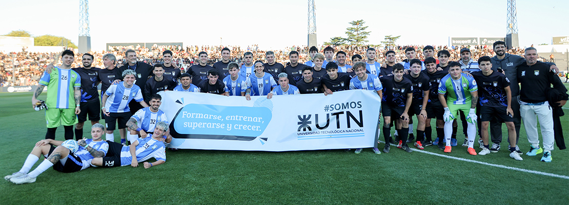 Amistoso Solidario con garra: la UTN dio batalla y empató 1 a 1 ante la Selección Argentina de Streamers, que finalmente triunfó por penales