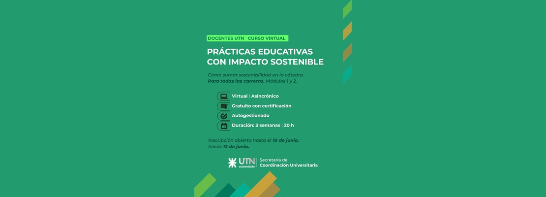 La UTN fortalece la formación docente con enfoque en sostenibilidad
