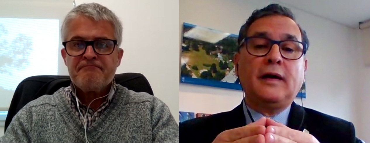 Izq. a der: Dr. Hernán Vigier; Abog. Rubén Geneyro Image