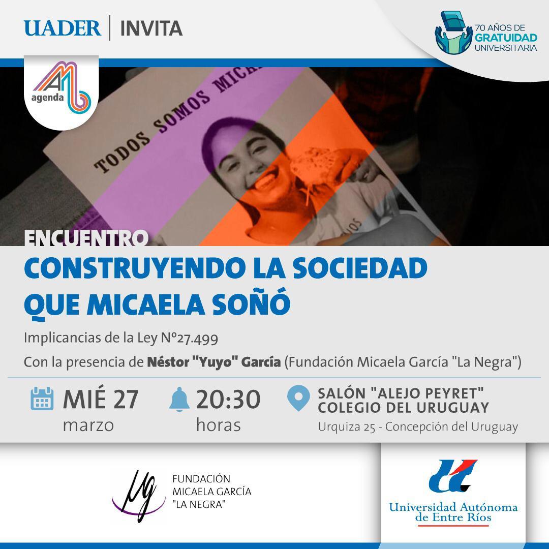 Construyendo la sociedad que Micaela soñó