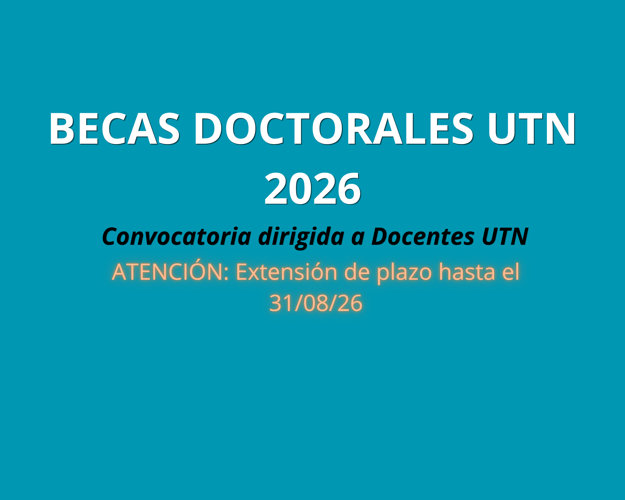 Becas Doctorales UTN 2026