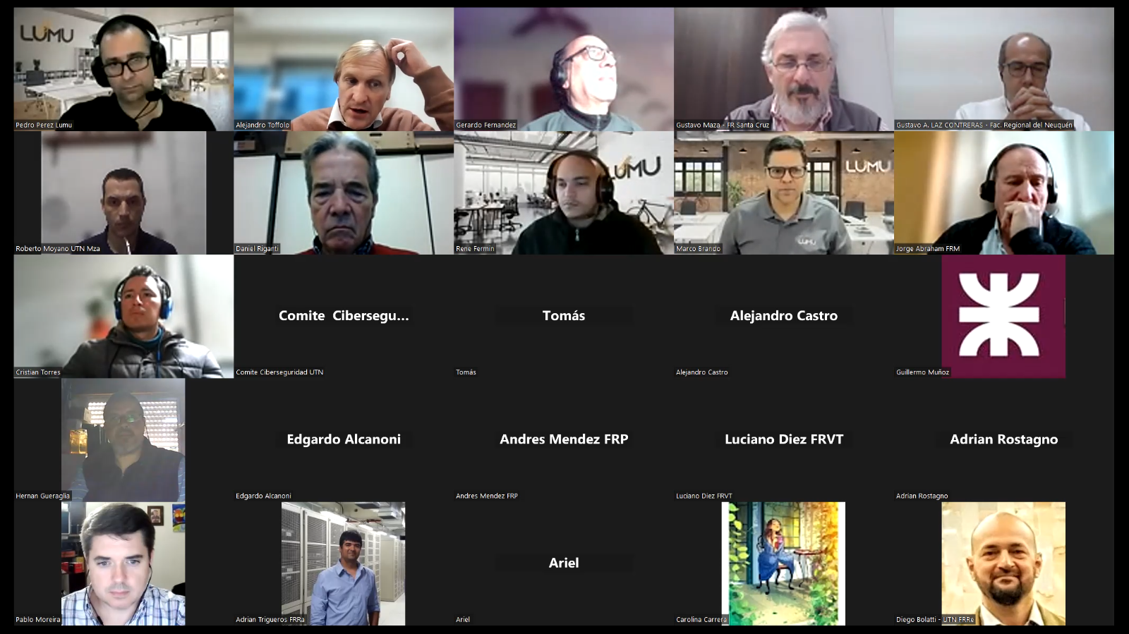 Foto de los participantes de la reunión